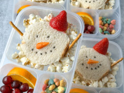 snowman sandwich lunchbox