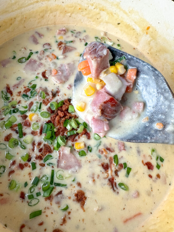 best ham and potato corn chowder recipe