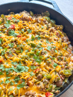 stuffed pepper skillet one pan meal