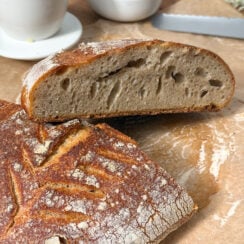 This amazing sourdough bread is designed for real life and real kitchens, blending a teacher&rsquo;s love of structure with a home cook&rsquo;s intuitive touch. Naturally leavened with an active starter and lightly sweetened with local honey, this loaf bakes up with a crisp, crackly crust and a soft, chewy interior full of flavor. The step-by-step directions break the process into manageable, confidence-building stages, making sourdough feel approachable whether this is your very first loaf or one of many. Thoughtful, precise, and deeply rewarding, this recipe is meant to guide you from starter to slice with clarity&mdash;and a little joy along the way.