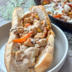 easy delicious southwest chopped chicken cheesesteak sandwich ready to go in no time