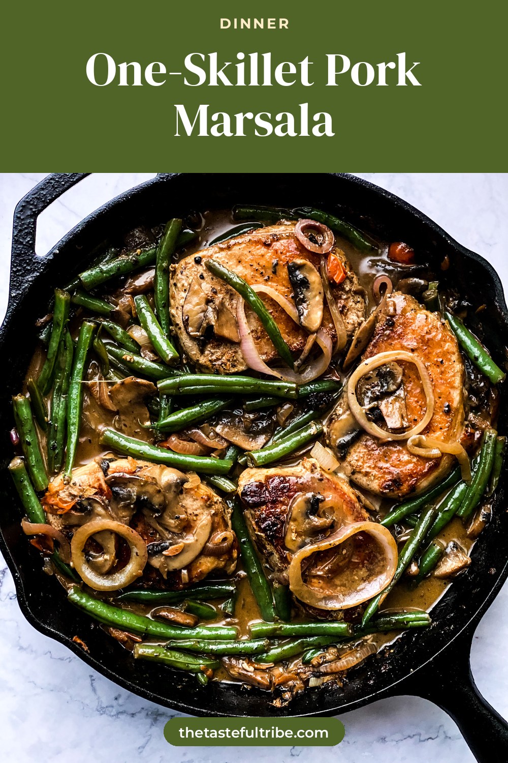 One-Skillet Pork Marsala, the finished dish